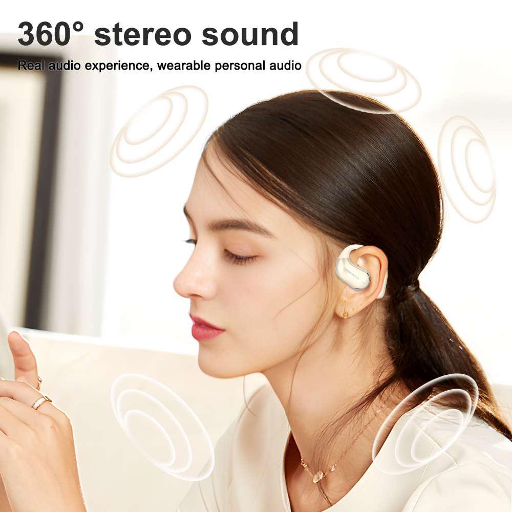 Novo Design OWS Silicone Ouvido Aberto Fones De Ouvido Bluetooth Sem Fio Direcionais de Áudio
