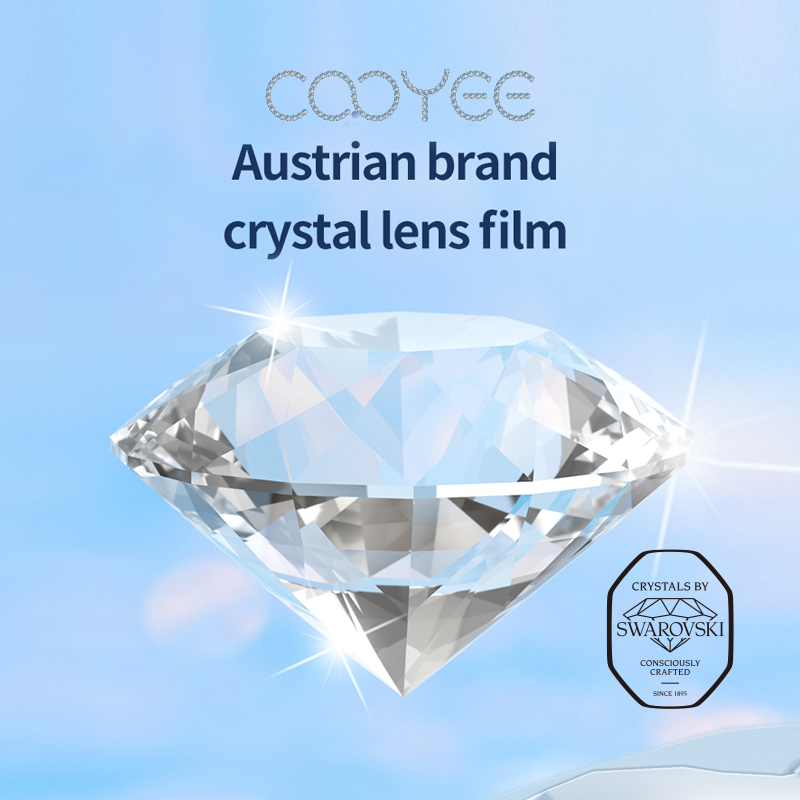 Nova moda usando diamantes SWAROVSKI protetor de lente de câmera de vidro temperado resistente a arranhões para iPhone