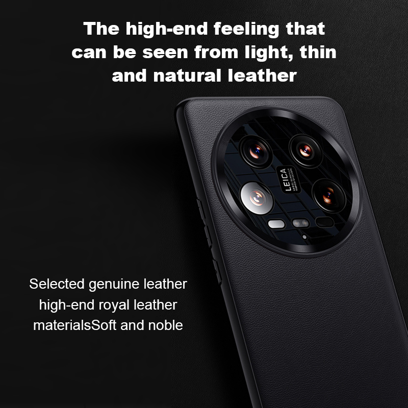 Para xiaomi 14ultra caso de telefone banhado moldura couro vegan 13t capa completa textura couro genuíno caso protetor