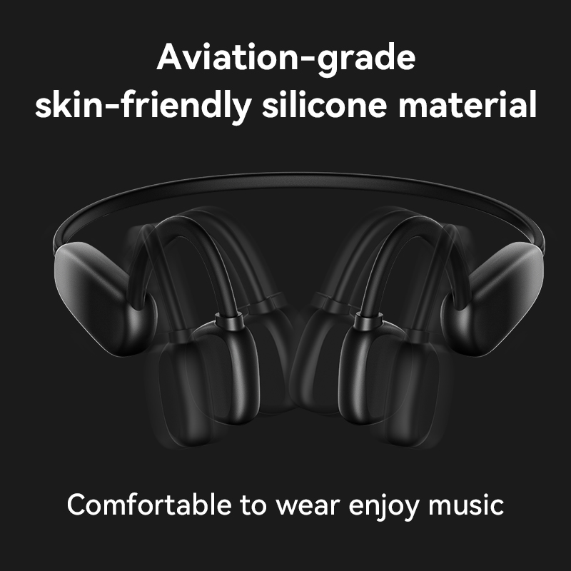 Melhores fones de ouvido sem fio Bluetooth Earbuds Business Ear Clip Condução óssea Fones de ouvido Wairless Alto-falante LED Carga rápida OEM 